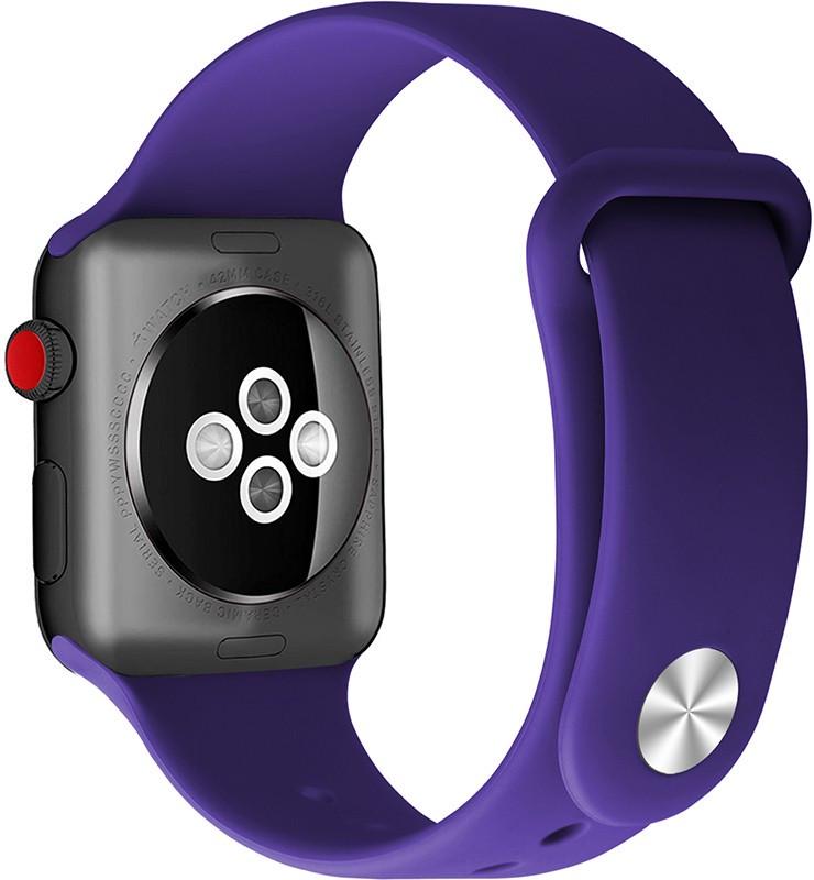 Ремешок UWatch Silicone Strap for Apple Watch 38/40 мм Deep Purple - фото 2