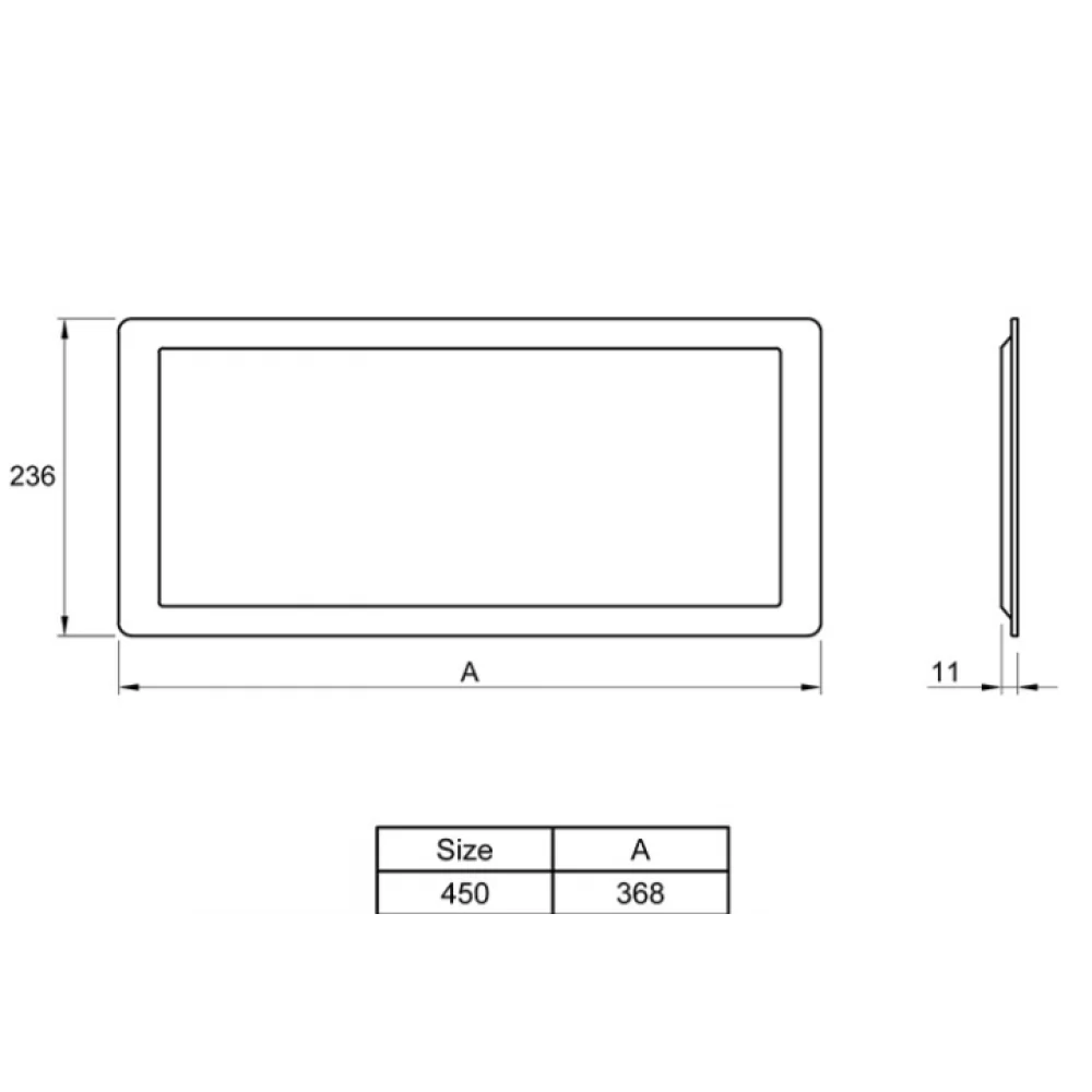 Піддон для посуду Vibo модуля 450 мм пластик 368x236 мм Сірий матовий (SO0990) - фото 2