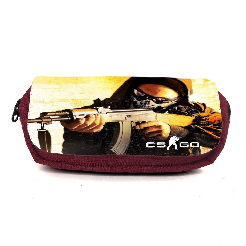 Пенал школьный Контр Страйк CSGO-004 Бордовый (1442740017)