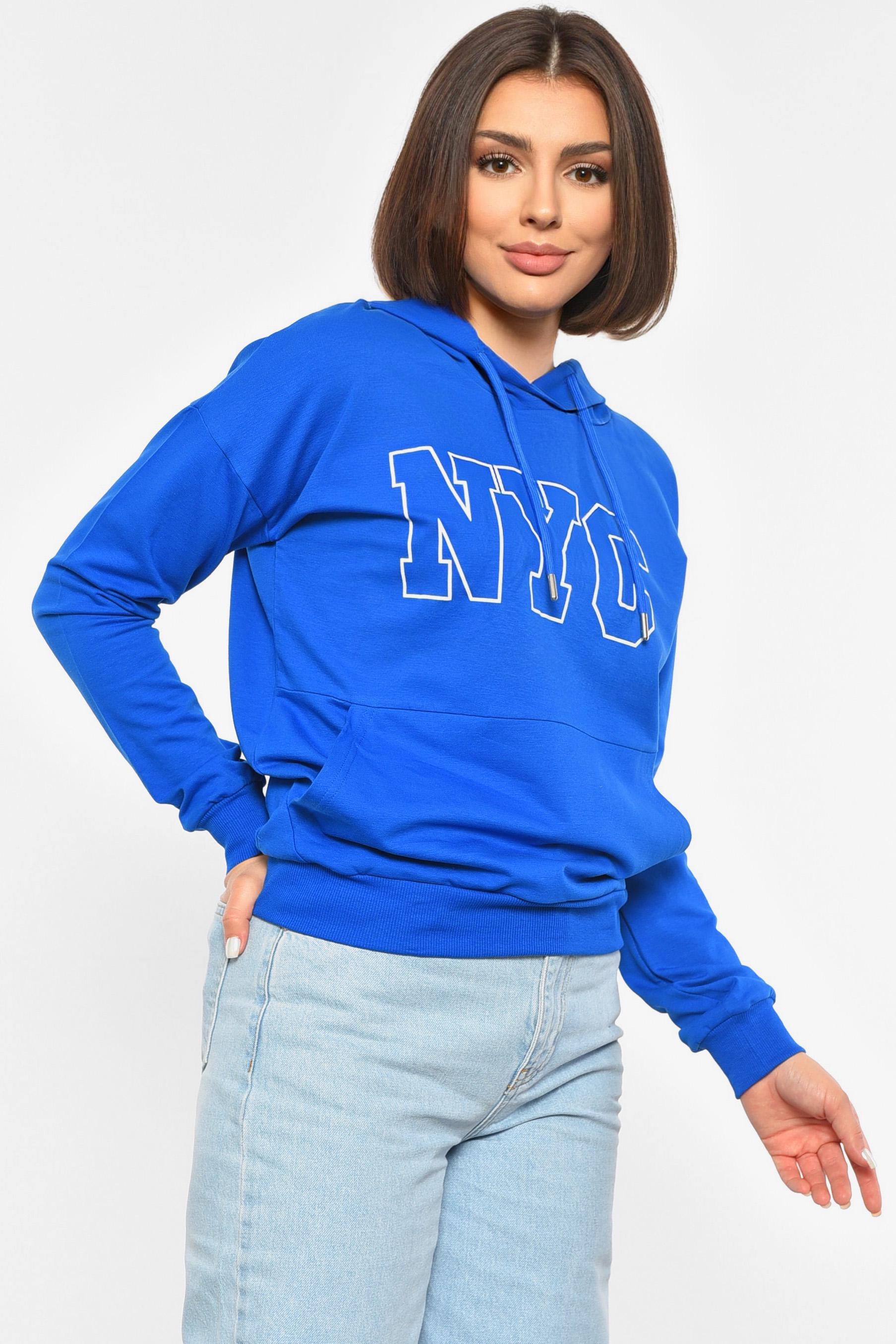 Худі жіноче XL Синій (189664) - фото 2 Худі жіноче XL Синій (189664) - фото 2