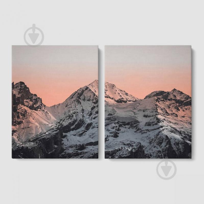 Модульная картина из двух частей Альпы Malevich Store 93x60 см (MK21226)