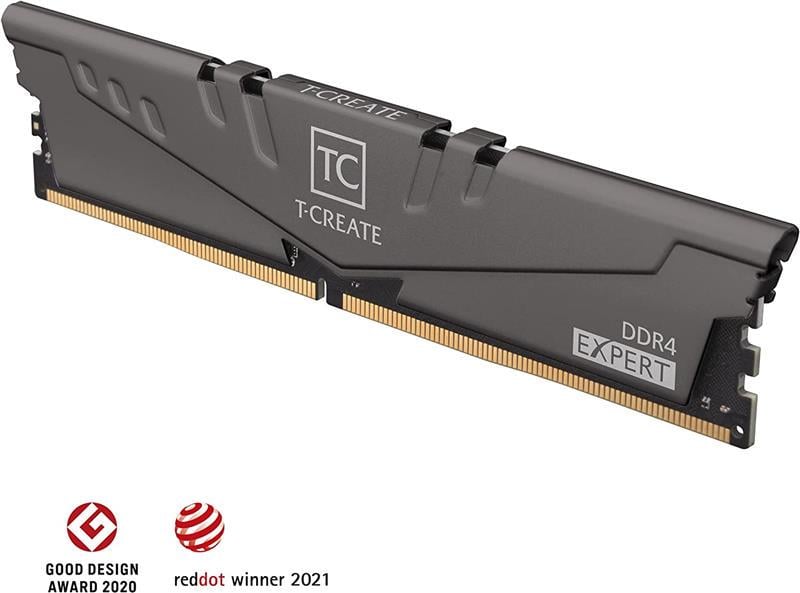 Оперативна пам'ять Team T-Create Expert DIMM 16 Гб DDR4 3200 МГц CL16 Сірий (TTCED416G3200HC16FDC01) - фото 2