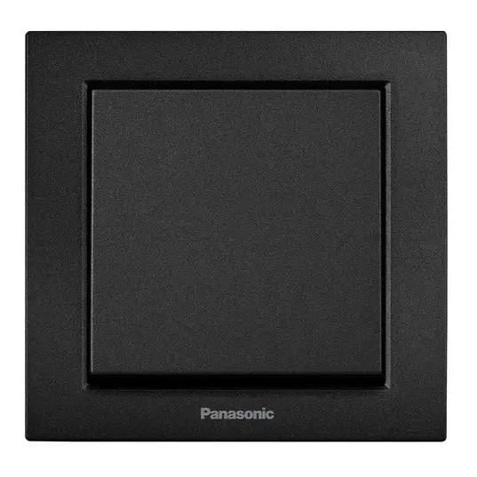 Выключатель Panasonic Karre Plus 55 1-кл Черный (22830-е) Выключатель Panasonic Karre Plus 55 1-кл Черный (22830-е)