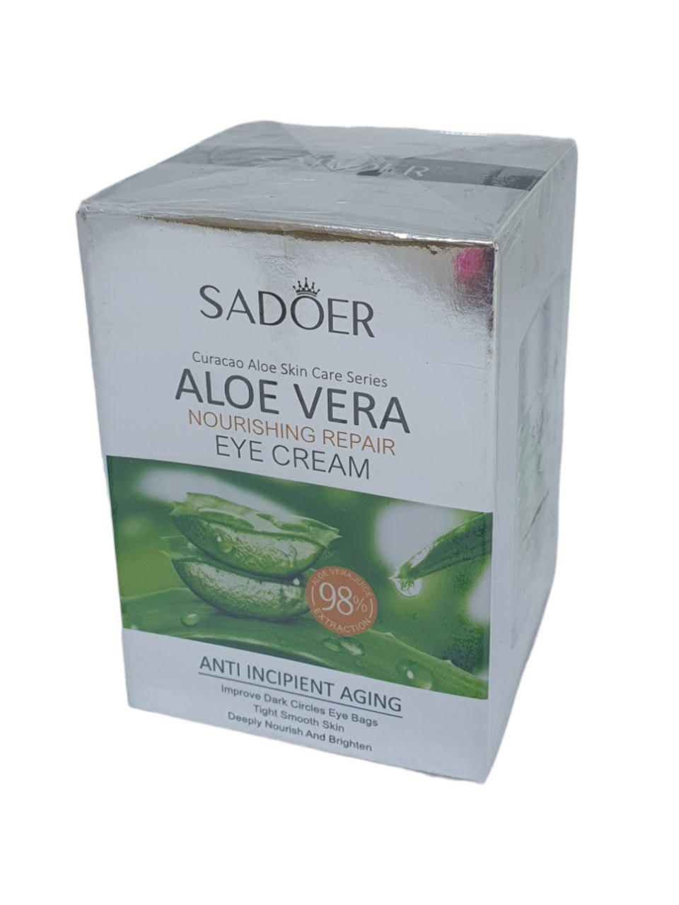 Крем для кожи вокруг глаз Sadoer Aloe Vera Nourishing Repair Eye Cream 60 г - фото 4