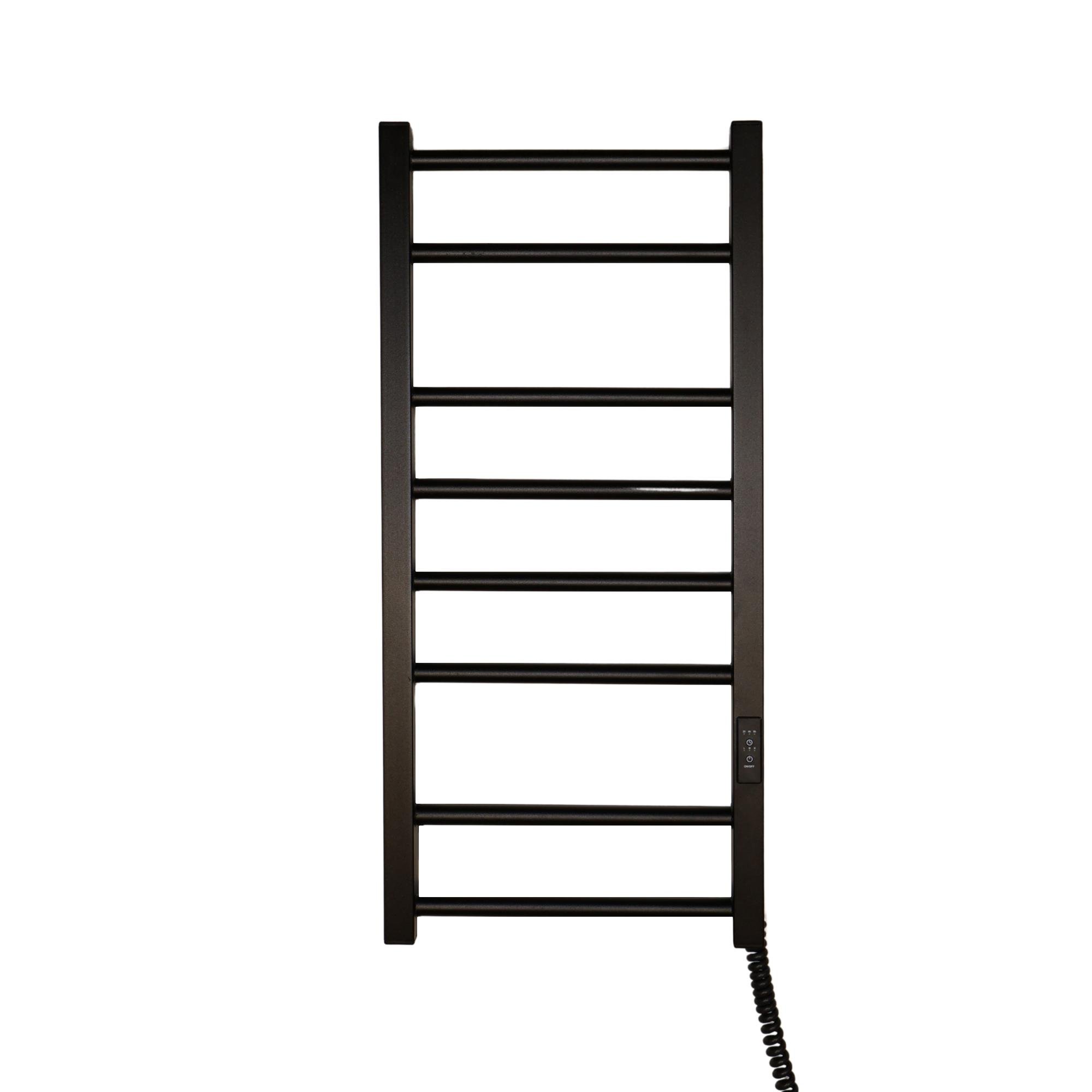 Полотенцосушитель электрический Carino Nicola с контроллером 790x370 мм Черный матовый (N7937FBM)