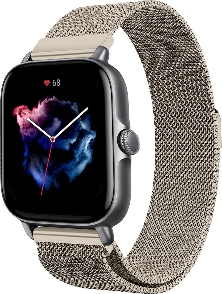 Ремешок Миланская Петля Milano для Amazfit GTS 3 Brushed Gold (25321-16)