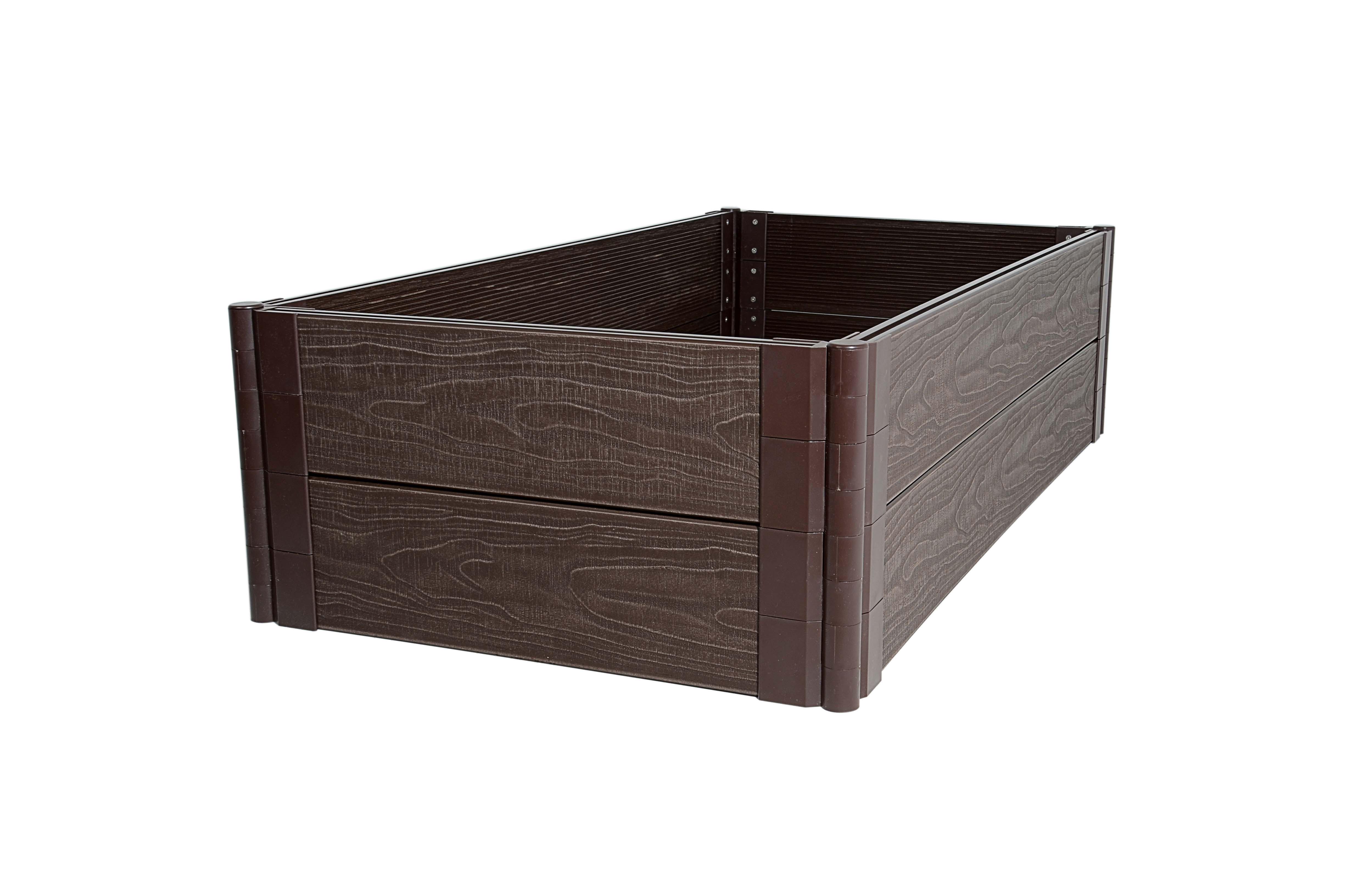 Грядка теплая из ДПК 3D фактура 150х750х1500 мм - фото 2