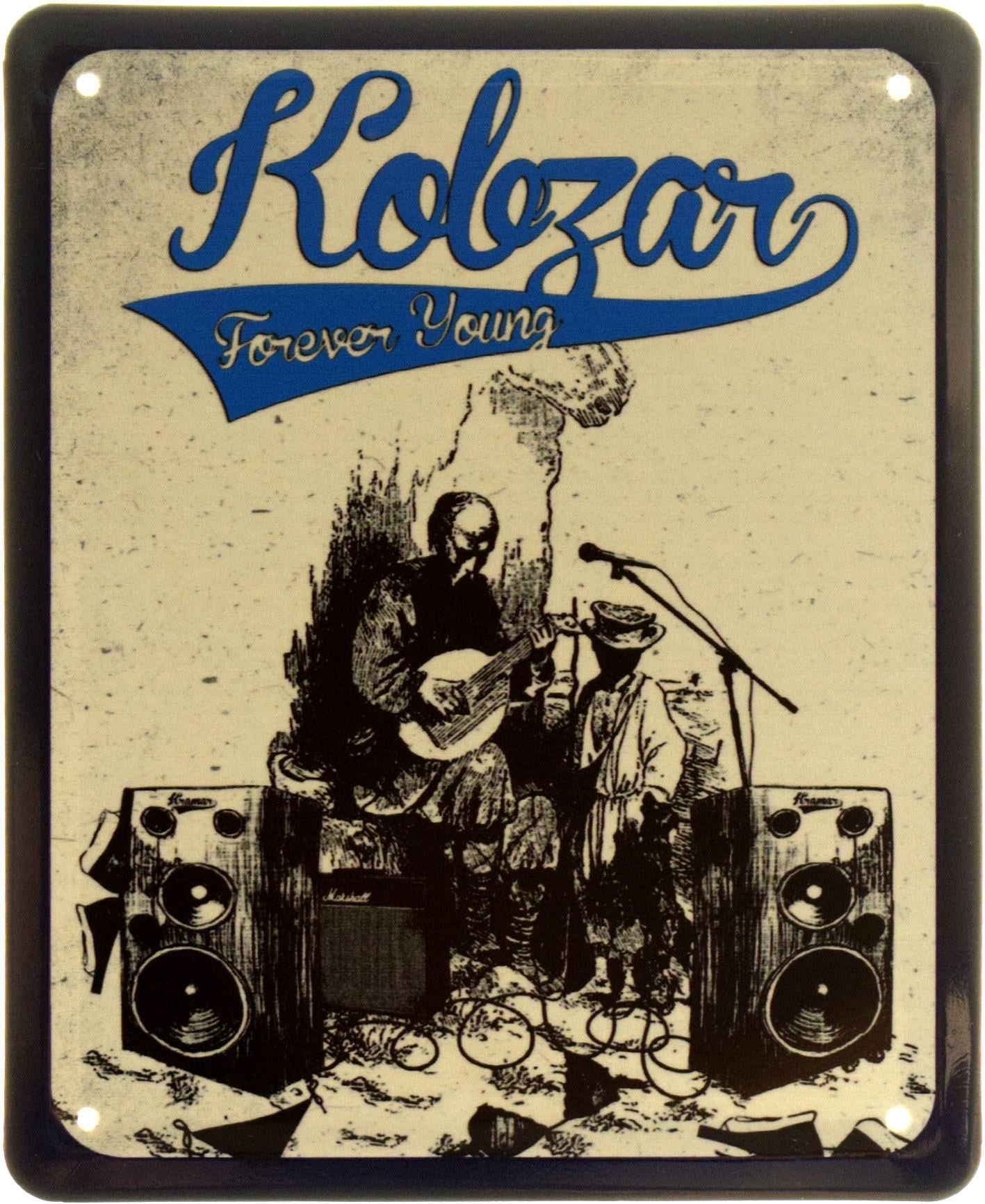 Табличка металлическая "Кобзарь Forever Young" 18x22 см (ms-103881)
