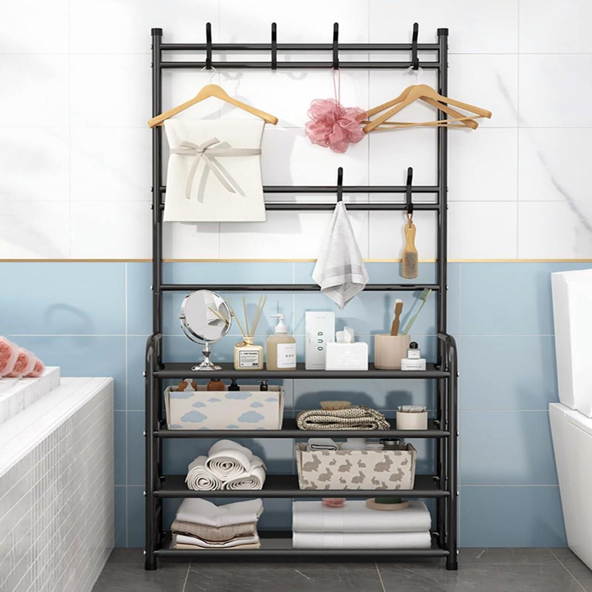 Вешалка-стойка для одежды и обуви Multifunctional Shoe&Hat Rack 80х25,5х170 см (R94054) - фото 6 Вешалка-стойка для одежды и обуви Multifunctional Shoe&Hat Rack 80х25,5х170 см (R94054) - фото 6