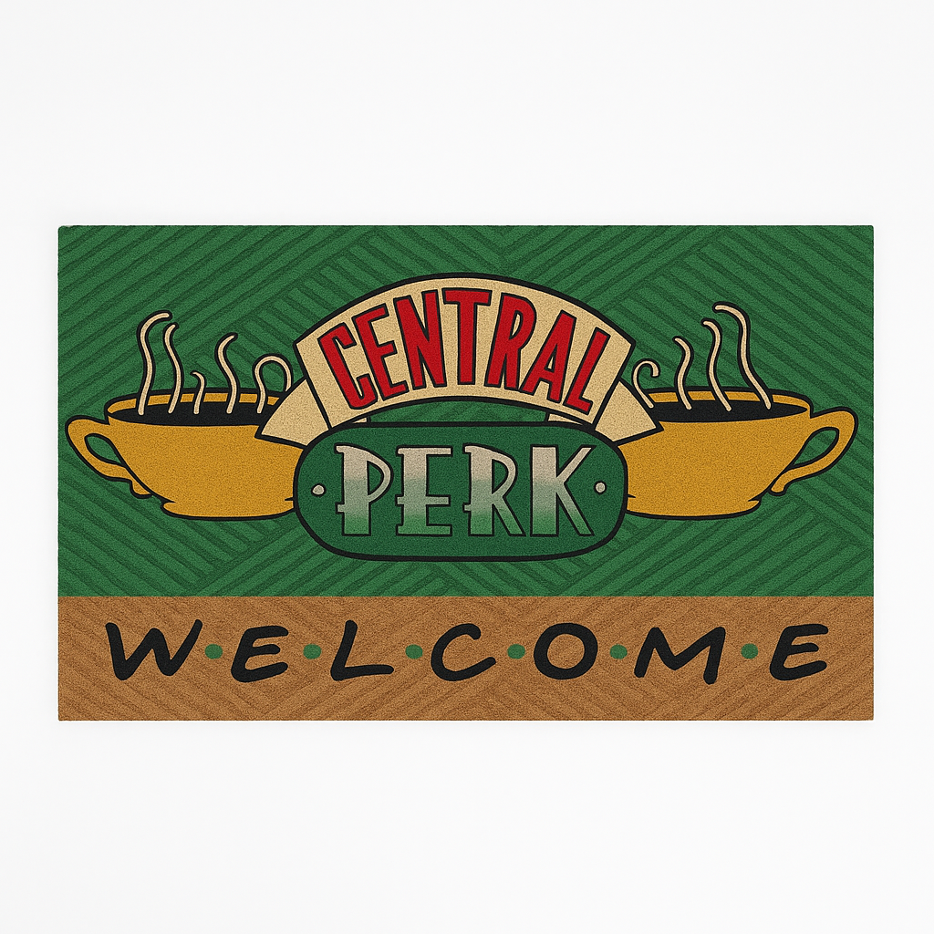Килимок придверний Presentville з принтом Central perk Friends (KOV 24L002)