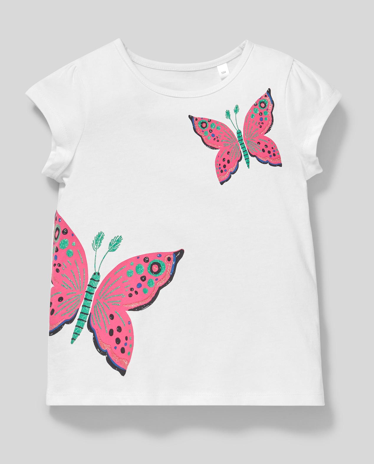 Футболка детская C&A для девочки 110 см Белый (2087019)