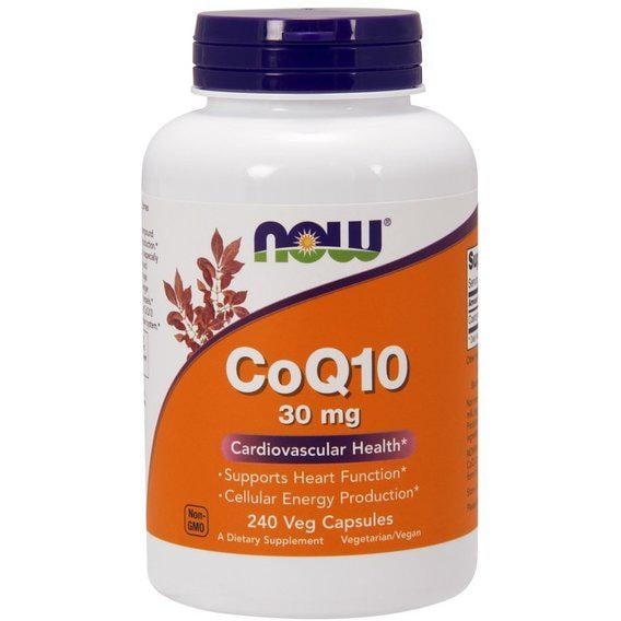 Коензим NOW Foods CoQ10 30 мг 240 Veg Caps