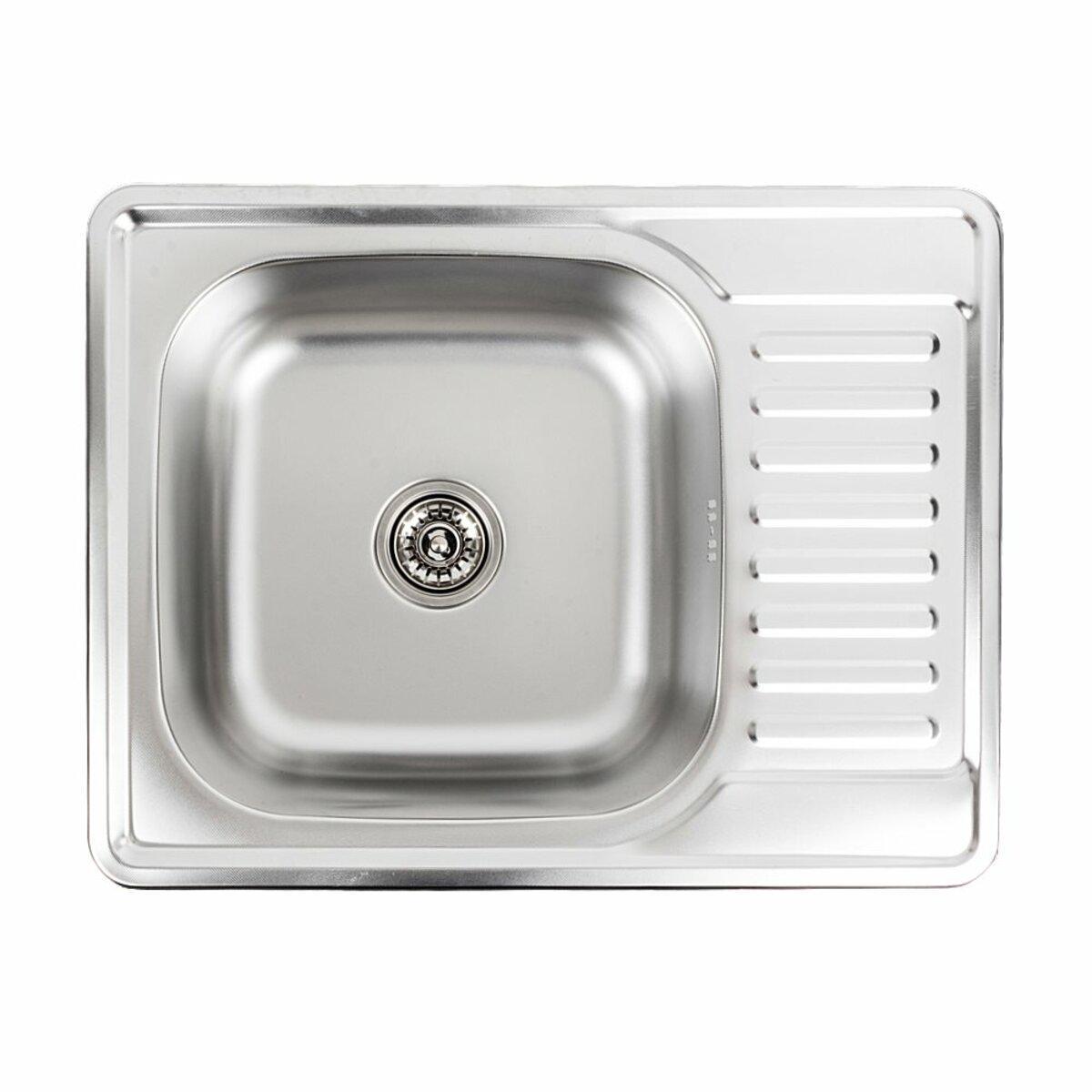Мойка для кухни Platinum 6550 из нержавеющей стали Серый (SP000018187)