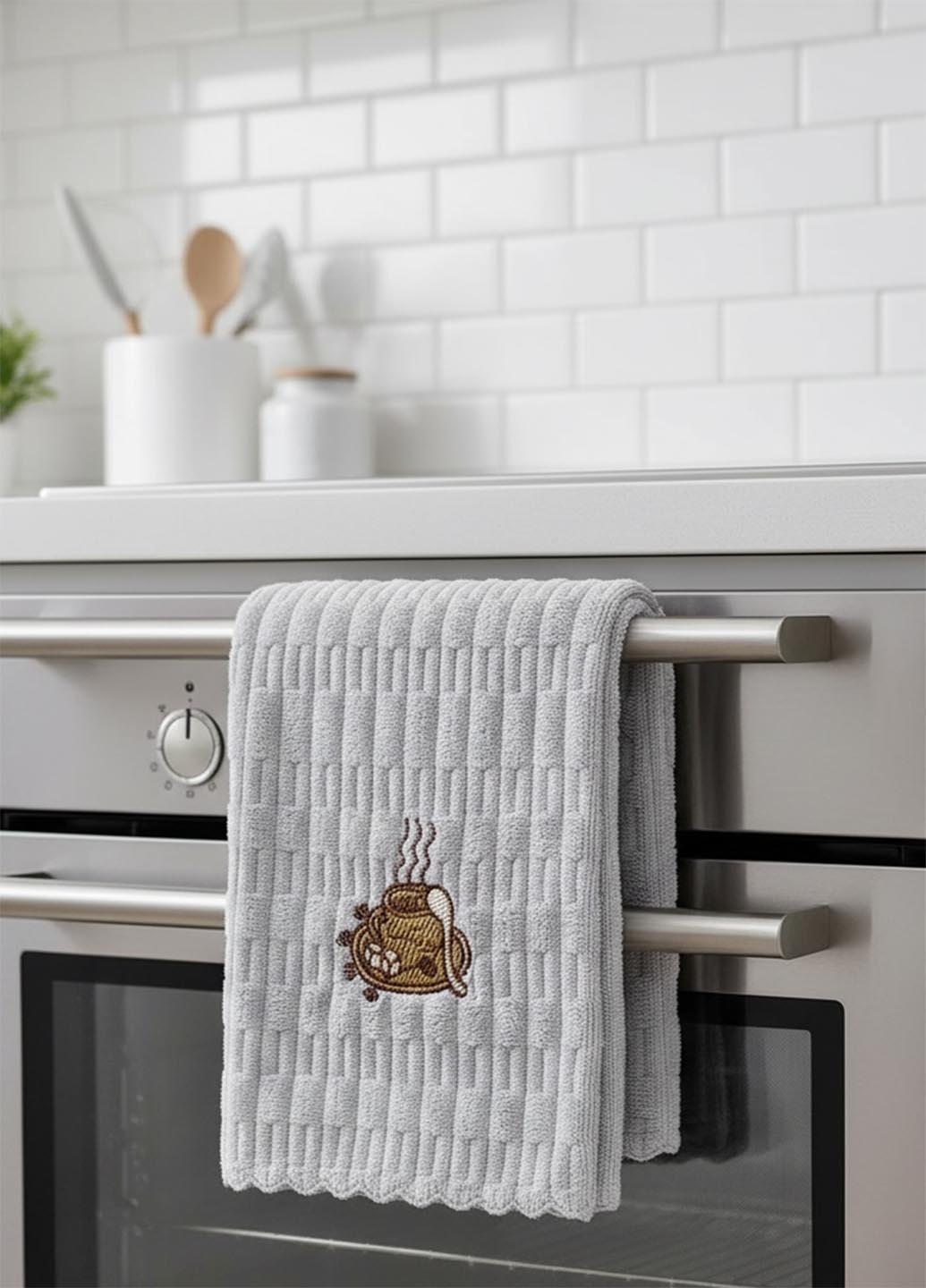 Набор кухонных салфеток микрофибра 3 шт. 50х25 см