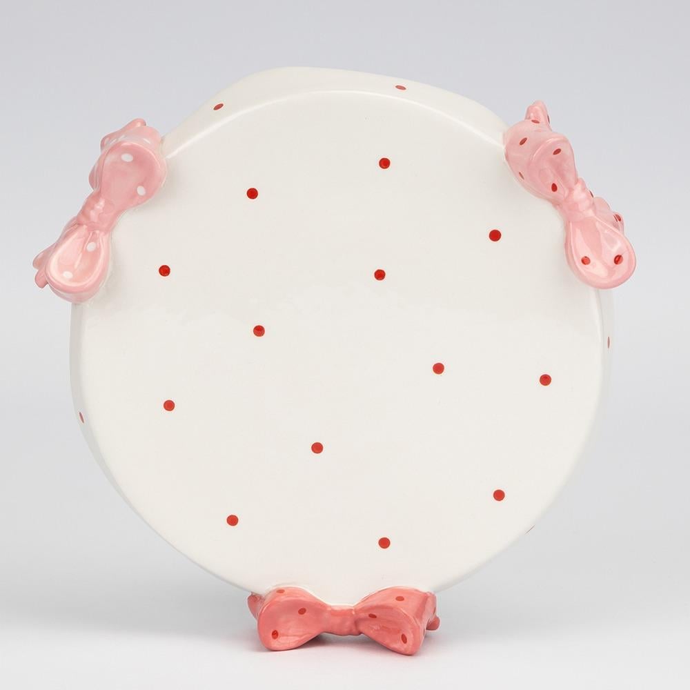 Тортовница керамическая Бантики 20 см (6037-017) - фото 3 Тортовница керамическая Бантики 20 см (6037-017) - фото 3