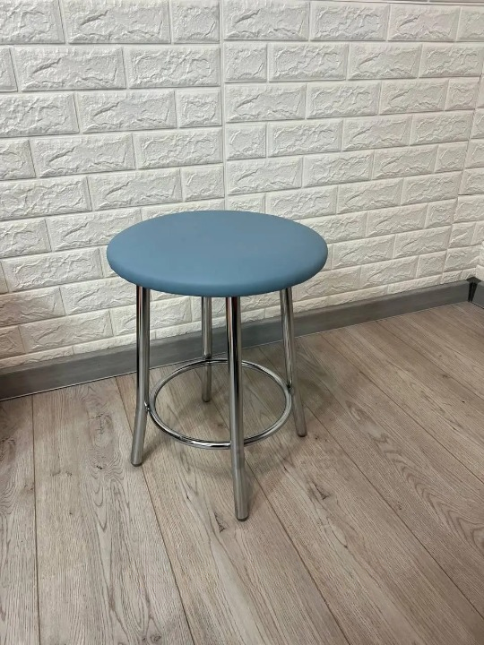 Табурет кухонний TEDDY 35х45 см Блакитний/Хром (28374086)