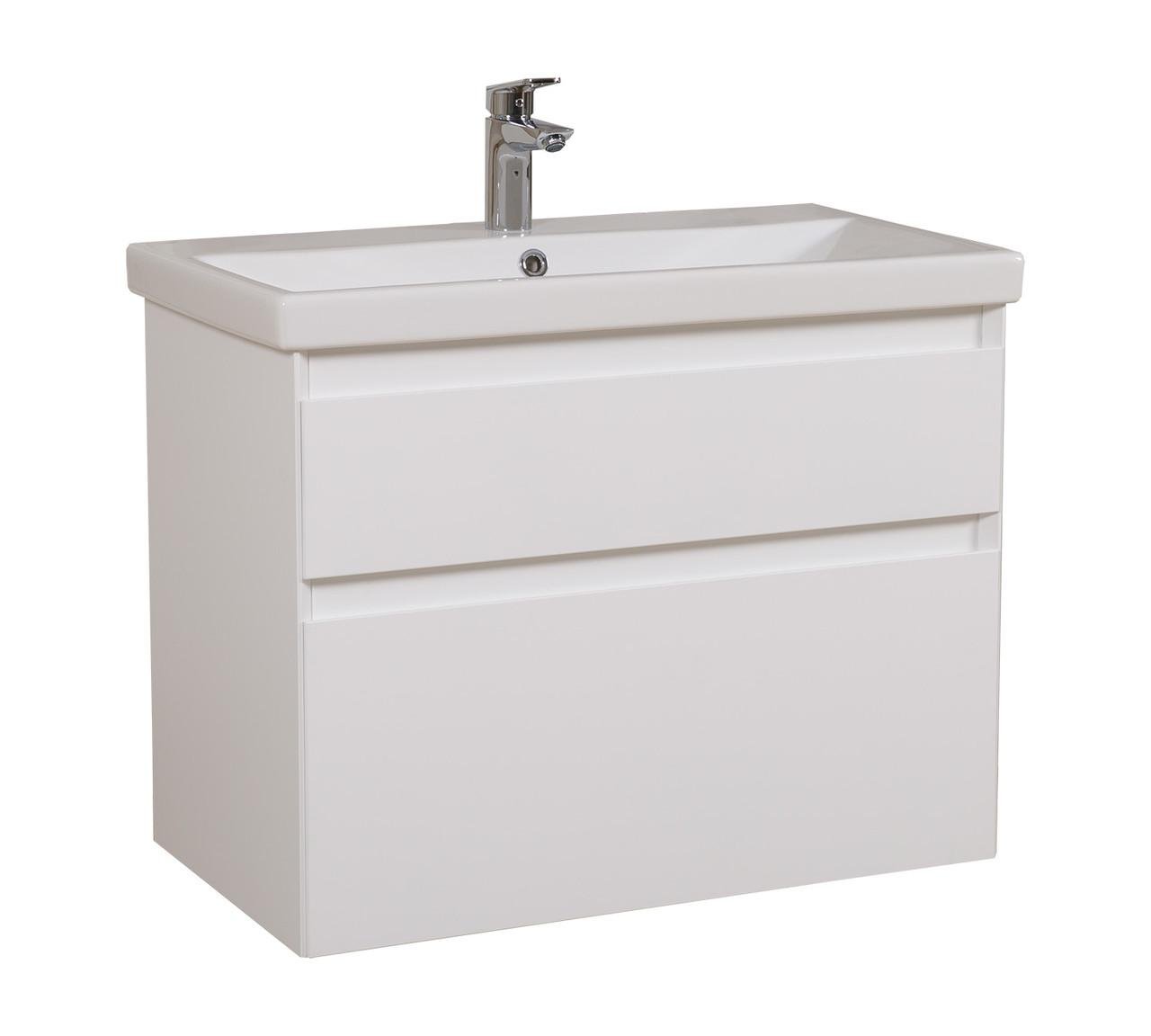 Тумба Элит консольная c умывальником Элит 100 см Белый матовый (1664207145)