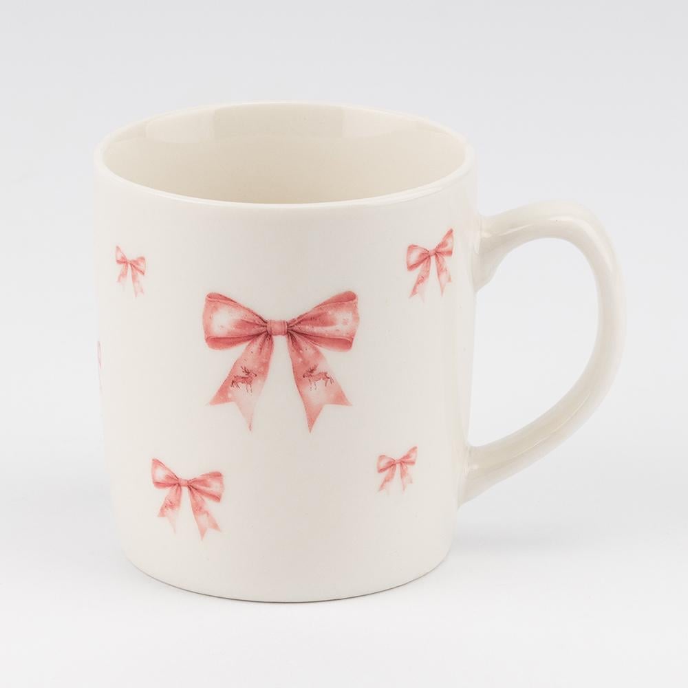 Чашка с ложечкой Милые бантики 200 мл (9250-013) - фото 1 Чашка с ложечкой Милые бантики 200 мл (9250-013) - фото 1