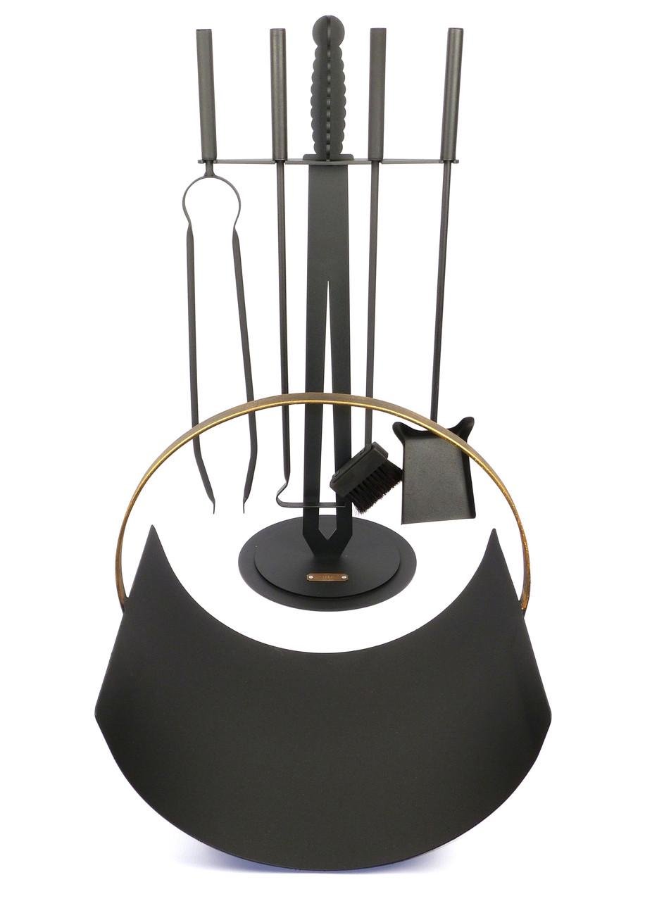 Набор для камина Экскалибур с дровницей Факел 6 пр. (КН003)