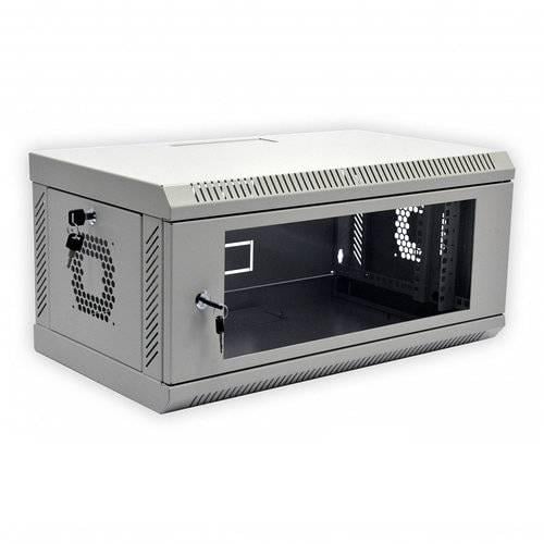 Шафа 4U акрилове скло 600х350х284 мм Сірий (42886)