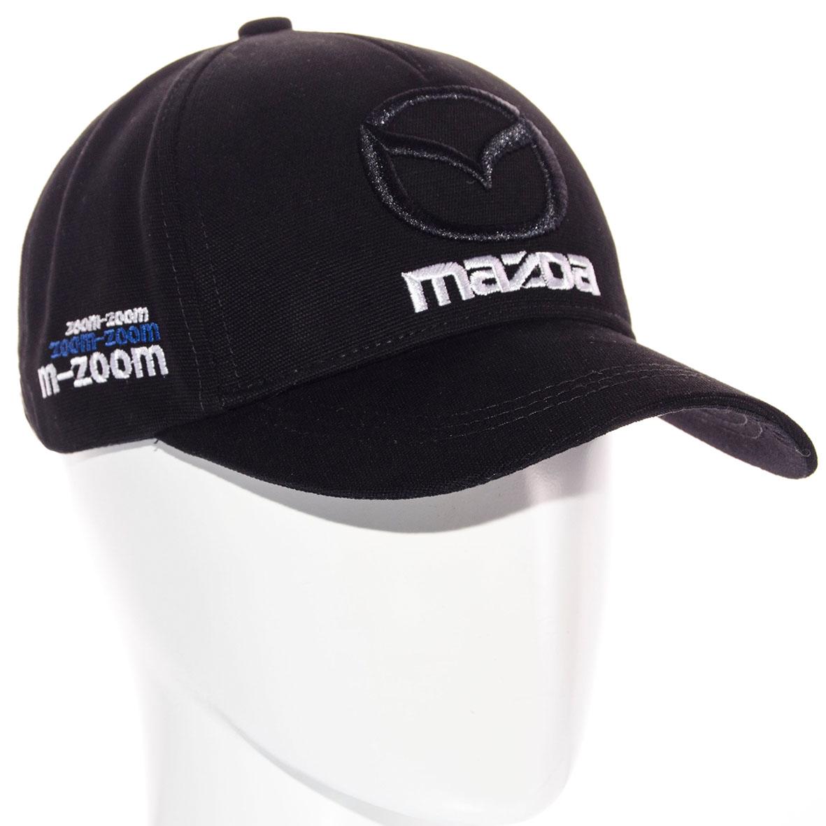 Бейсболка Mazda BTH20683 с регулировкой из плотного коттона L/р. 57-58 Черный