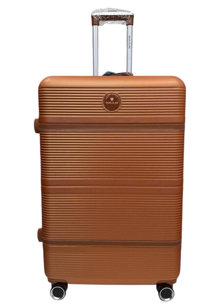 Валіза велика Worldline Airtex 629 ABS-пластик L Помаранчевий - фото 3