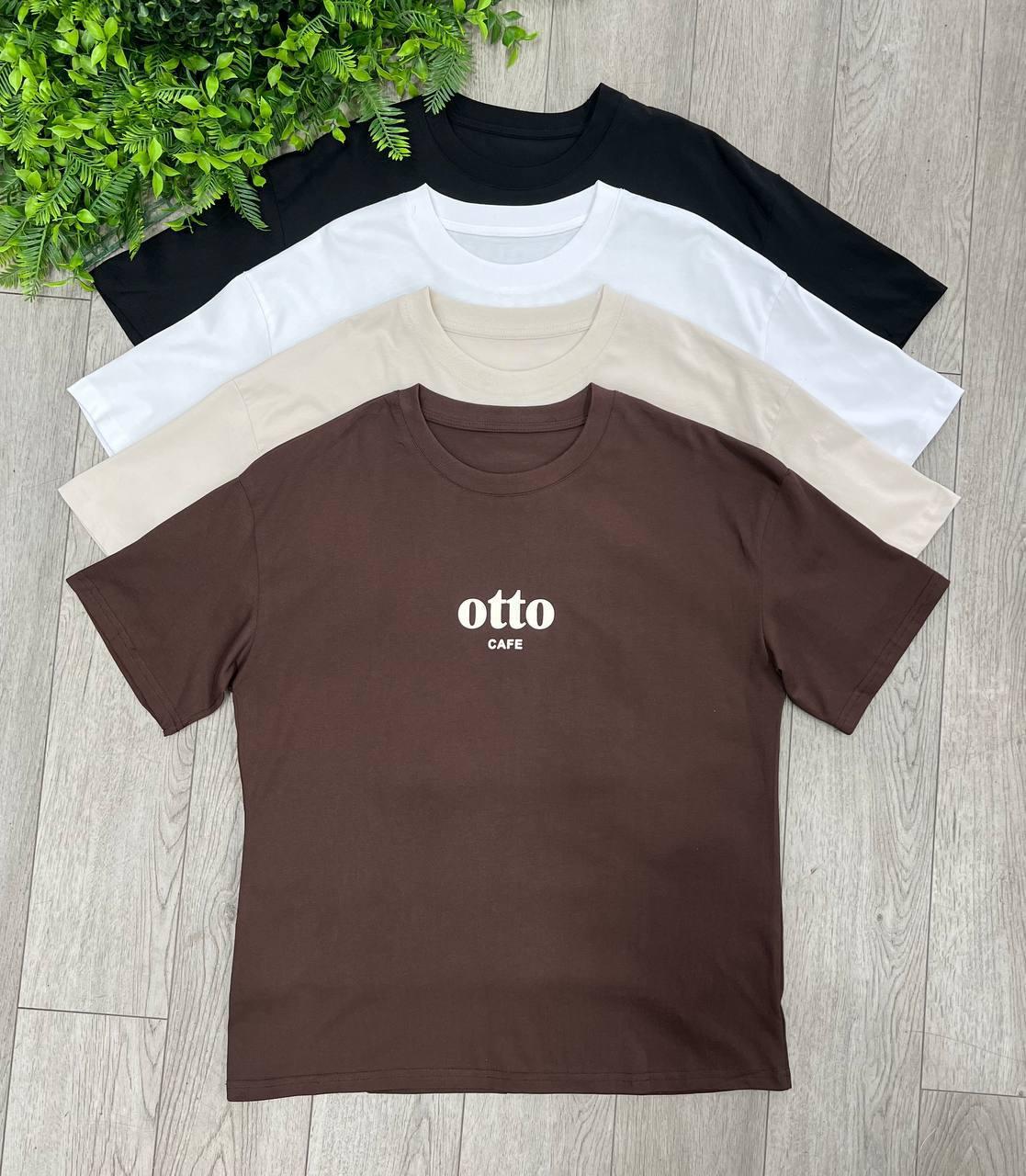 Футболка женская Otto Cafe OS Бежевый (#25006-02)