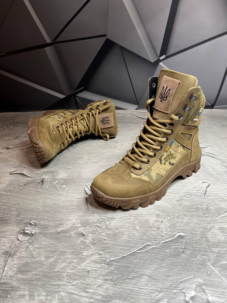 Берці чоловічі демісезонні з дихаючою сіткою р. 46 Койот - фото 3