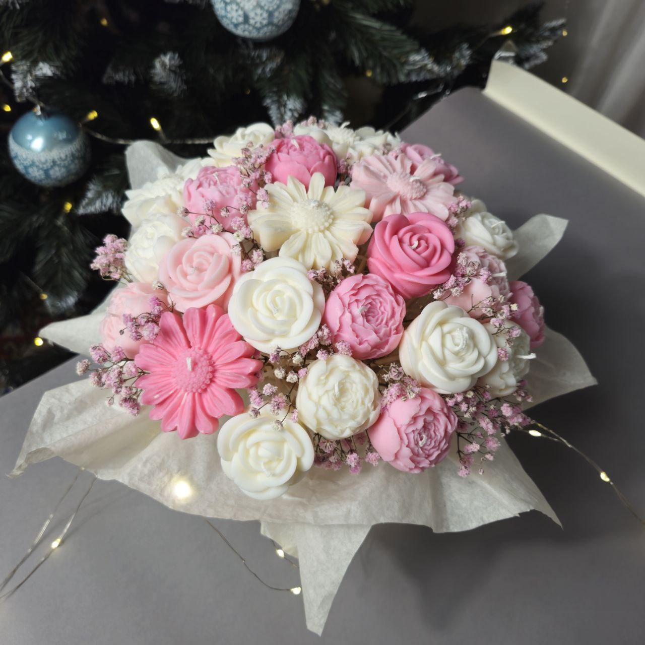 Букетик из аромасвечей-цветов большой (2616857308)