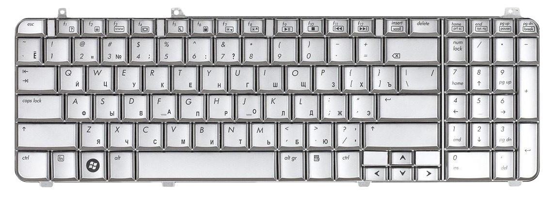 Клавиатура для ноутбука HP Pavilion DV6-1000 Silver