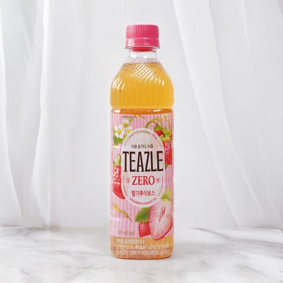 Чай корейский Woongjin Teazle Zero Strawberry and Rooibos Tea Drink 500 мл