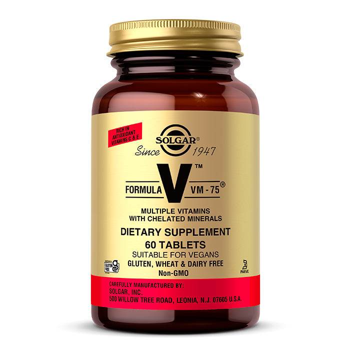 Универсальные витамины Solgar Formula V VM-75 60 tablets (SOL-01181)