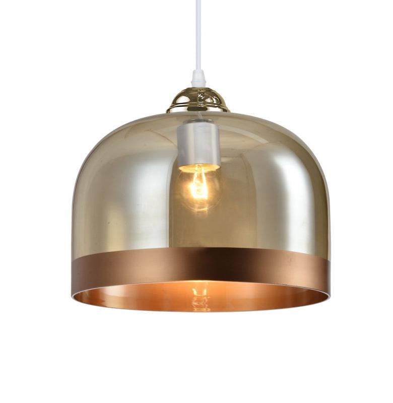 Світильник стельовий одинарний GTV LATI E27 IP20 Ø 23,5 см Бурштиновий (27551287)