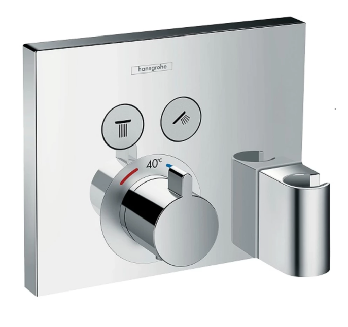 Смеситель скрытого монтажа для душа Hansgrohe ShowerSelect 15765000 с термостатом (306151)