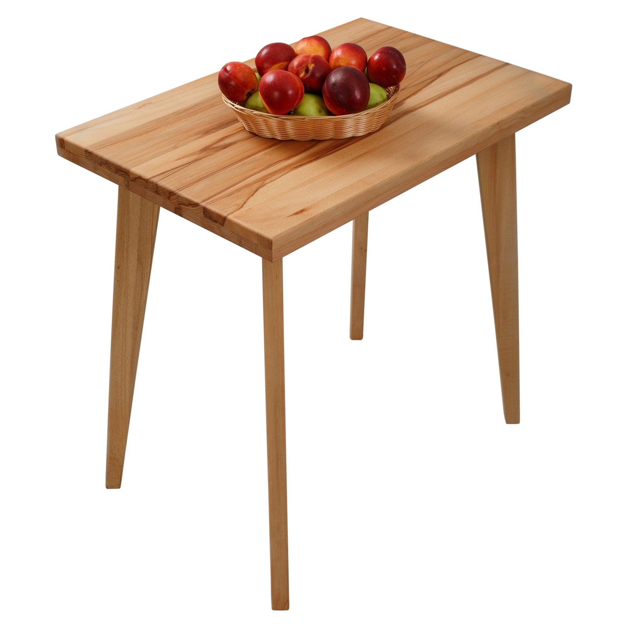 Стіл обідній HANS з масиву буку 750х500х750 мм