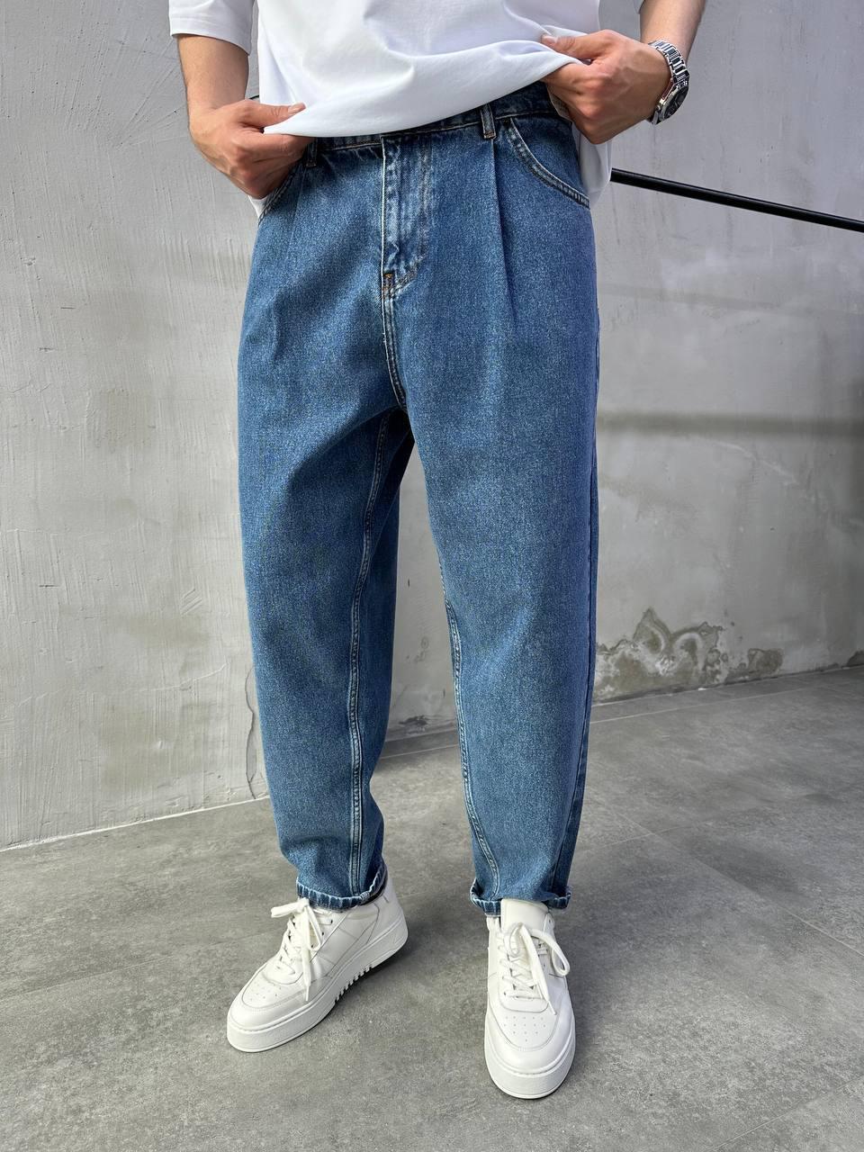 Джинсы бананы мужские Carrot Fit j0032 демисезонные р. 30 Синий (j0032/4/2)