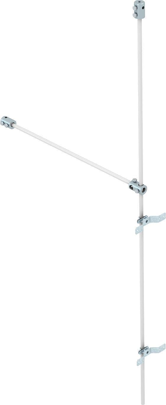 Набор изолированных штанг OBO Bettermann 101 3-ES-16 T-образное 1500 мм 750 мм с молниеприемником стеклопластик (5408976)