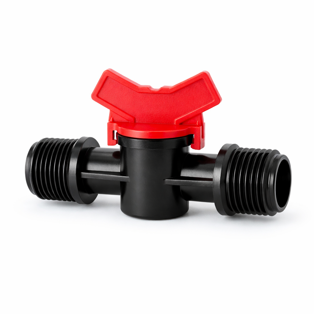Кран PolivOpt 1/2"-1/2" НН с внешней резьбой (6103)