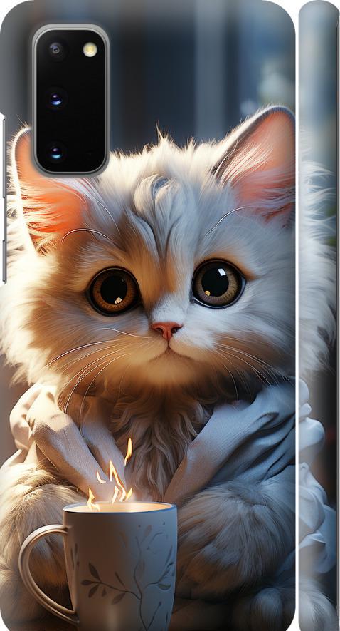 Чехол на Samsung Galaxy S20 White cat (5646m-1824-42517)