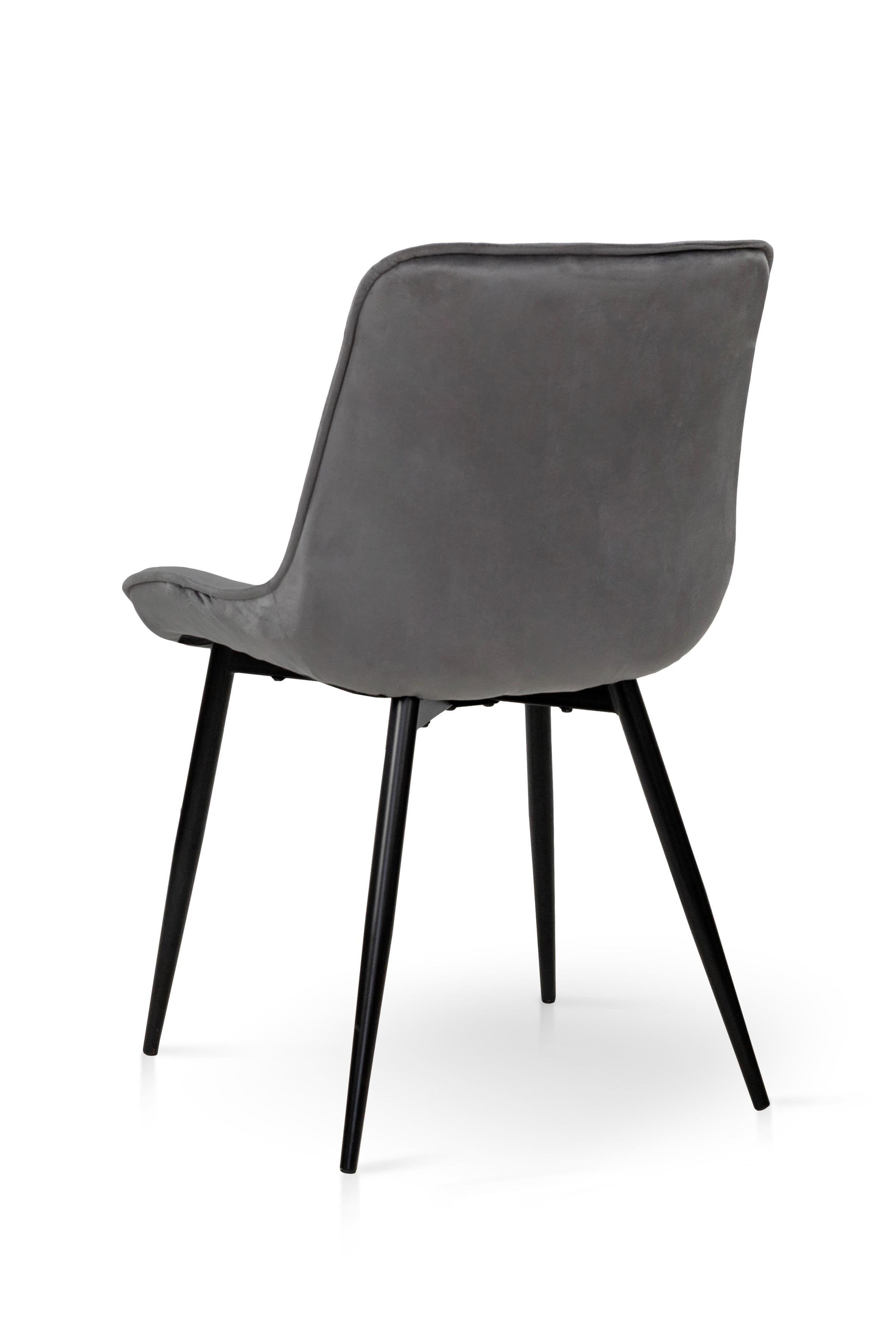 Стілець для кухні та вітальні ГРЕЙС Прадо-R 500х910х580 мм Чорний/Сірий (GAА0057239) - фото 6 Стілець для кухні та вітальні ГРЕЙС Прадо-R 500х910х580 мм Чорний/Сірий (GAА0057239) - фото 6