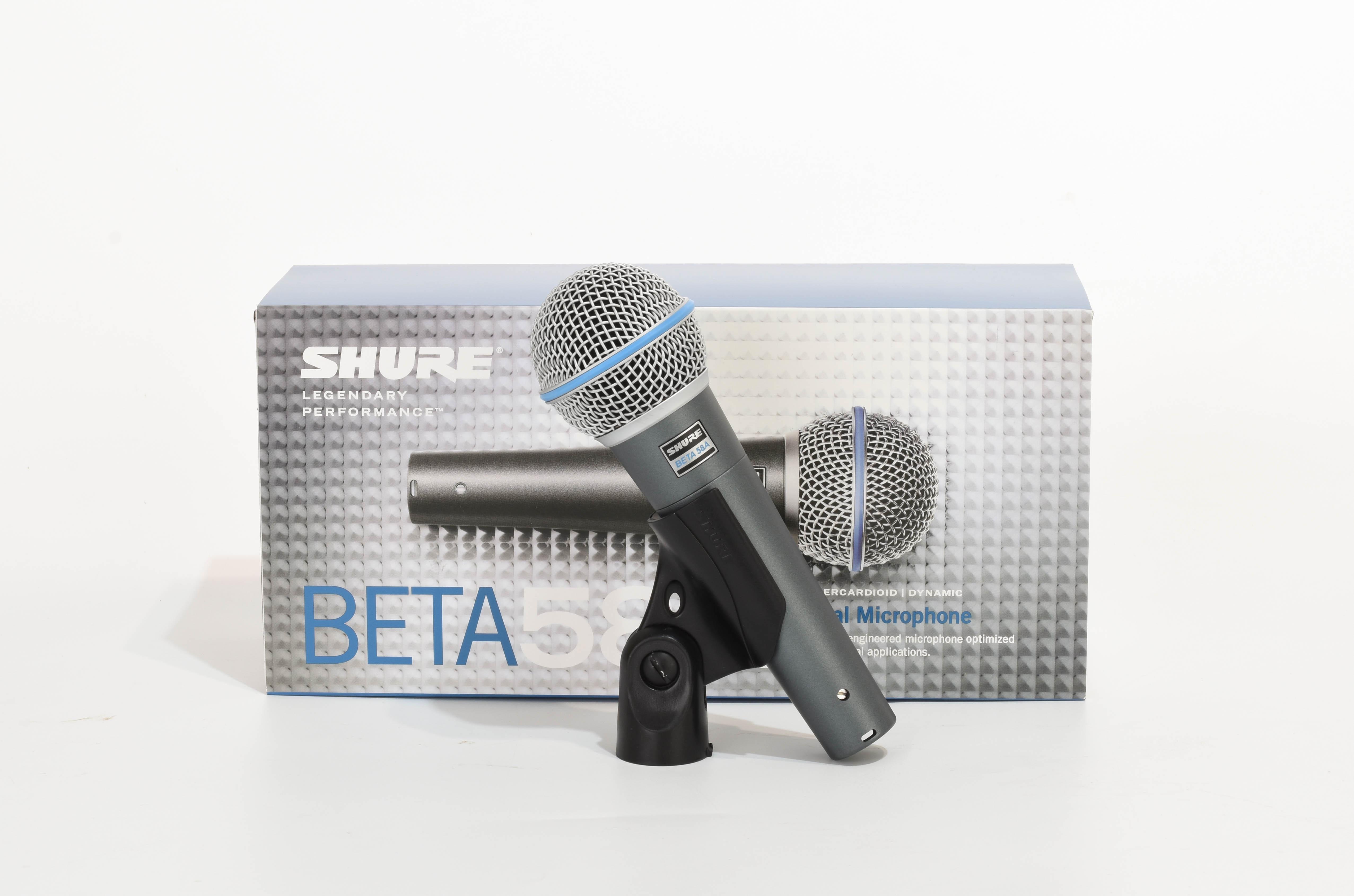 Мікрофон вокальний професійний SHURE BETA 58A шнуровий (0107) - фото 2 Мікрофон вокальний професійний SHURE BETA 58A шнуровий (0107) - фото 2