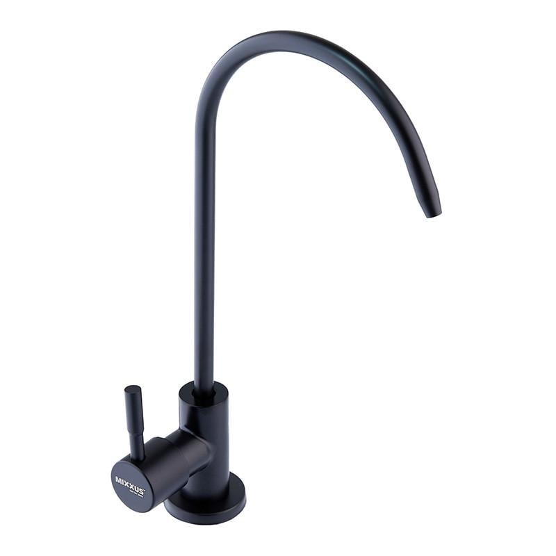 Кран для питної води SUS304 MIXXUS Mono-07.SUS Filter з нержавіючої сталі Black (MI6029)