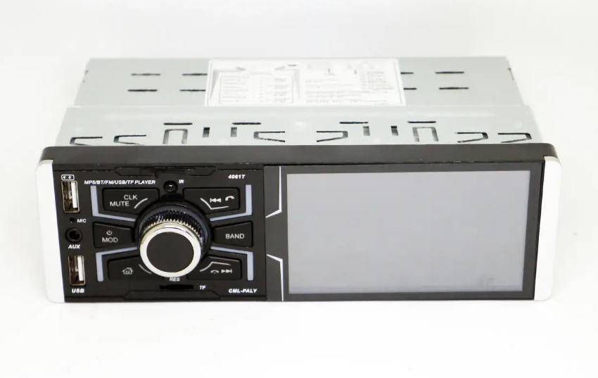 Автомагнитола 1DIN 4061T ISO 4,1'' RGB/MP3/USB/Bluetooth/AV-in (17498)