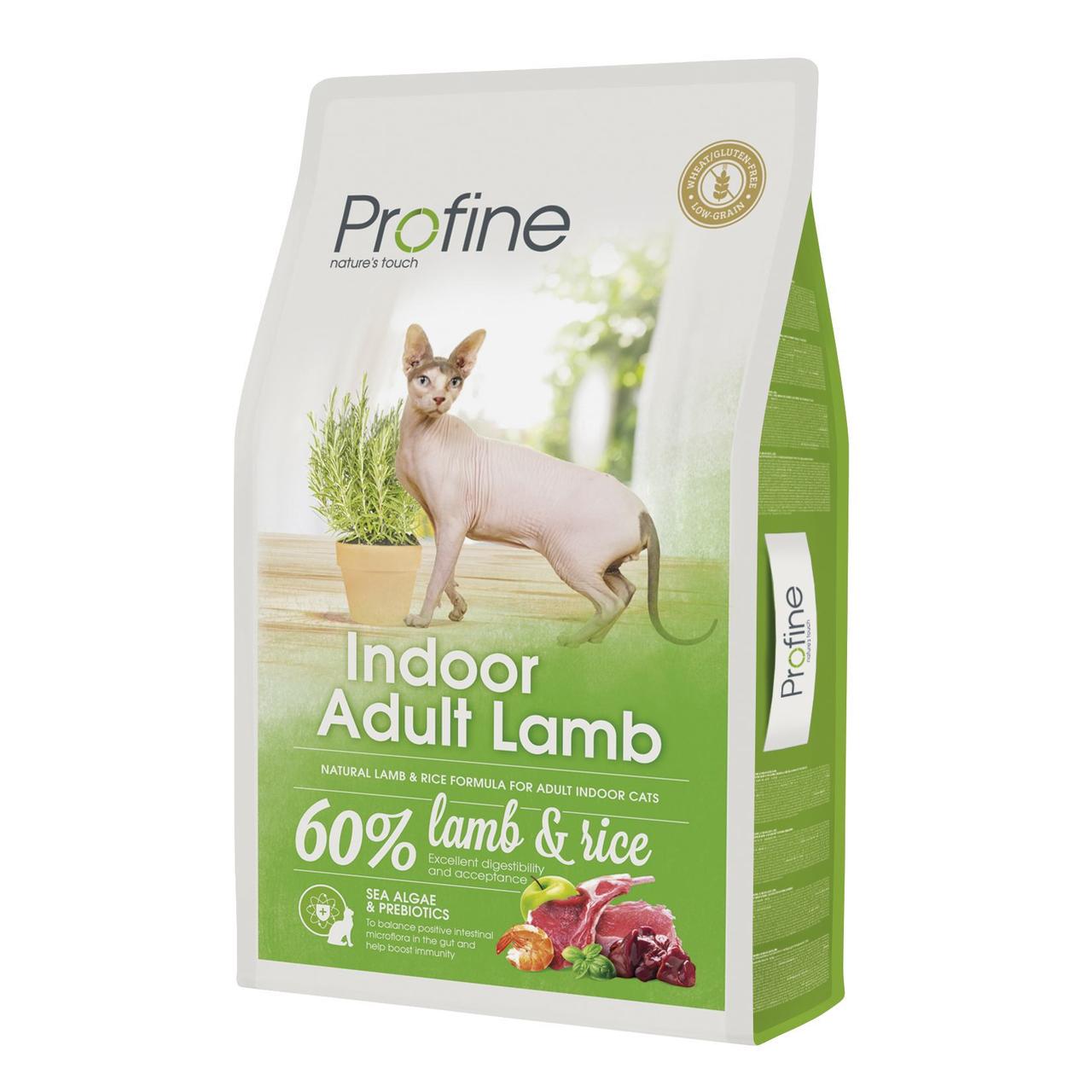 Корм сухой для котов живущих в помещении Profine Cat Indoor Lamb с ягненком 10 кг (11237103)