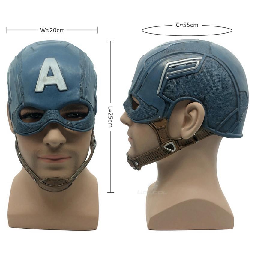 Маска Resteq Капітан Америка для дорослих латексна (VA-715806552) - фото 3 Маска Resteq Капітан Америка для дорослих латексна (VA-715806552) - фото 3