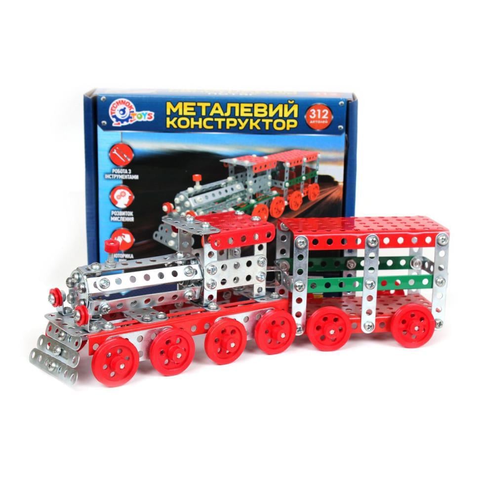 Конструктор металлический ТехноК 4814TXK Поезд 312 деталей (26851)