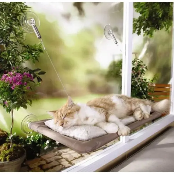 Лежанка-гамак Window Mounted Cat Bed подвесная для кошек - фото 2