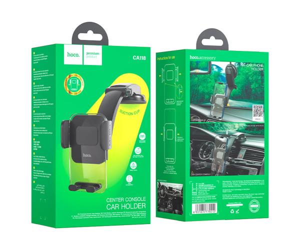 Держатель автомобильный Hoco CA118 на панель приборов/лобовое стекло Black - фото 5 Держатель автомобильный Hoco CA118 на панель приборов/лобовое стекло Black - фото 5