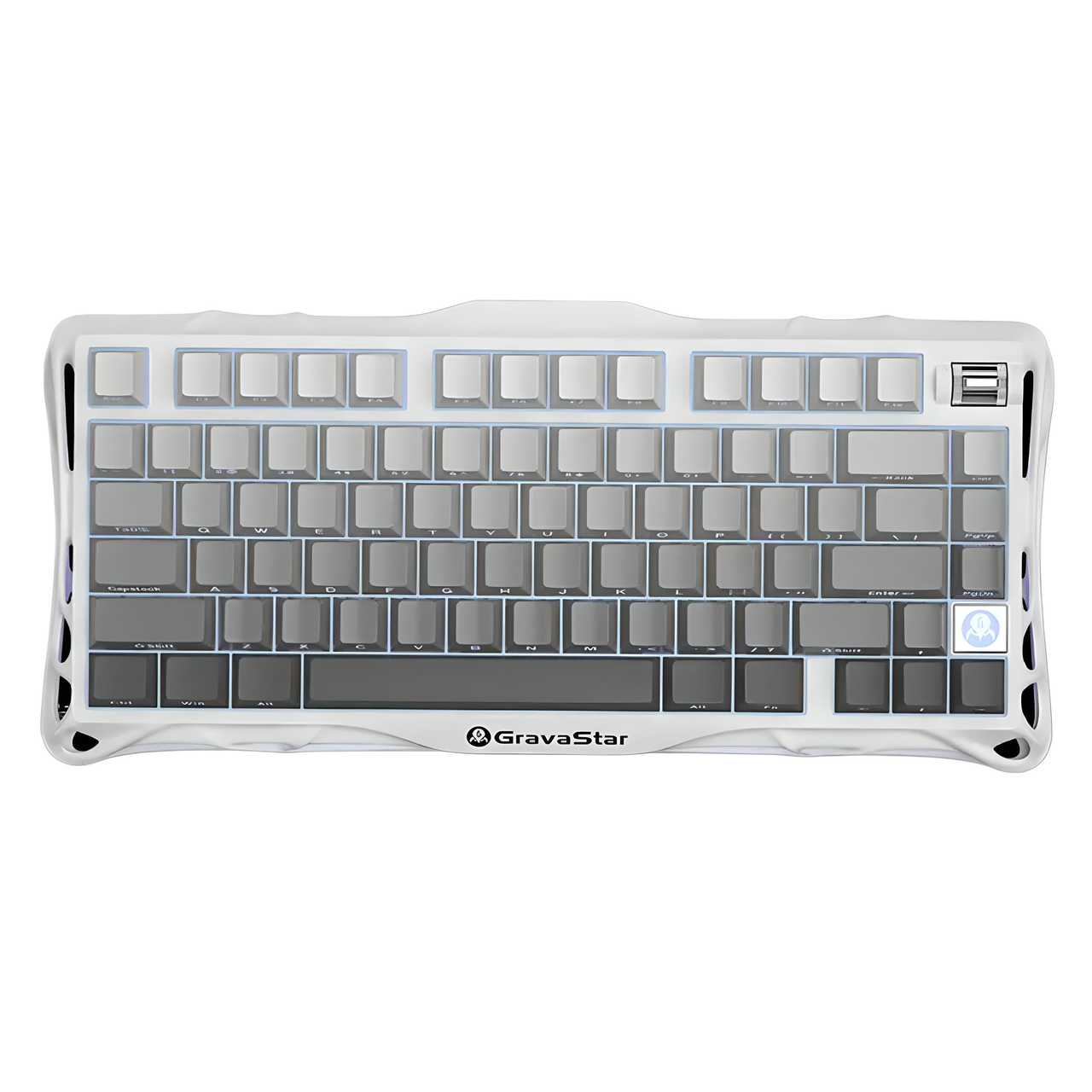 Клавиатура GravaStar Mercury K1 Градиентный с комбинированным подключением Белый (2485612780)