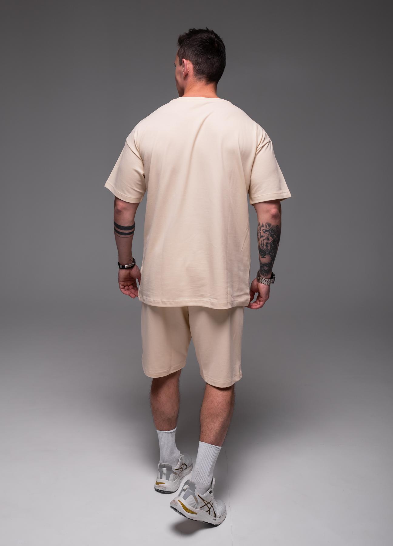 Прогулочный костюм мужской Must Believe оверсайз XL Бежевый (2385/1/3) - фото 5 Прогулочный костюм мужской Must Believe оверсайз XL Бежевый (2385/1/3) - фото 5